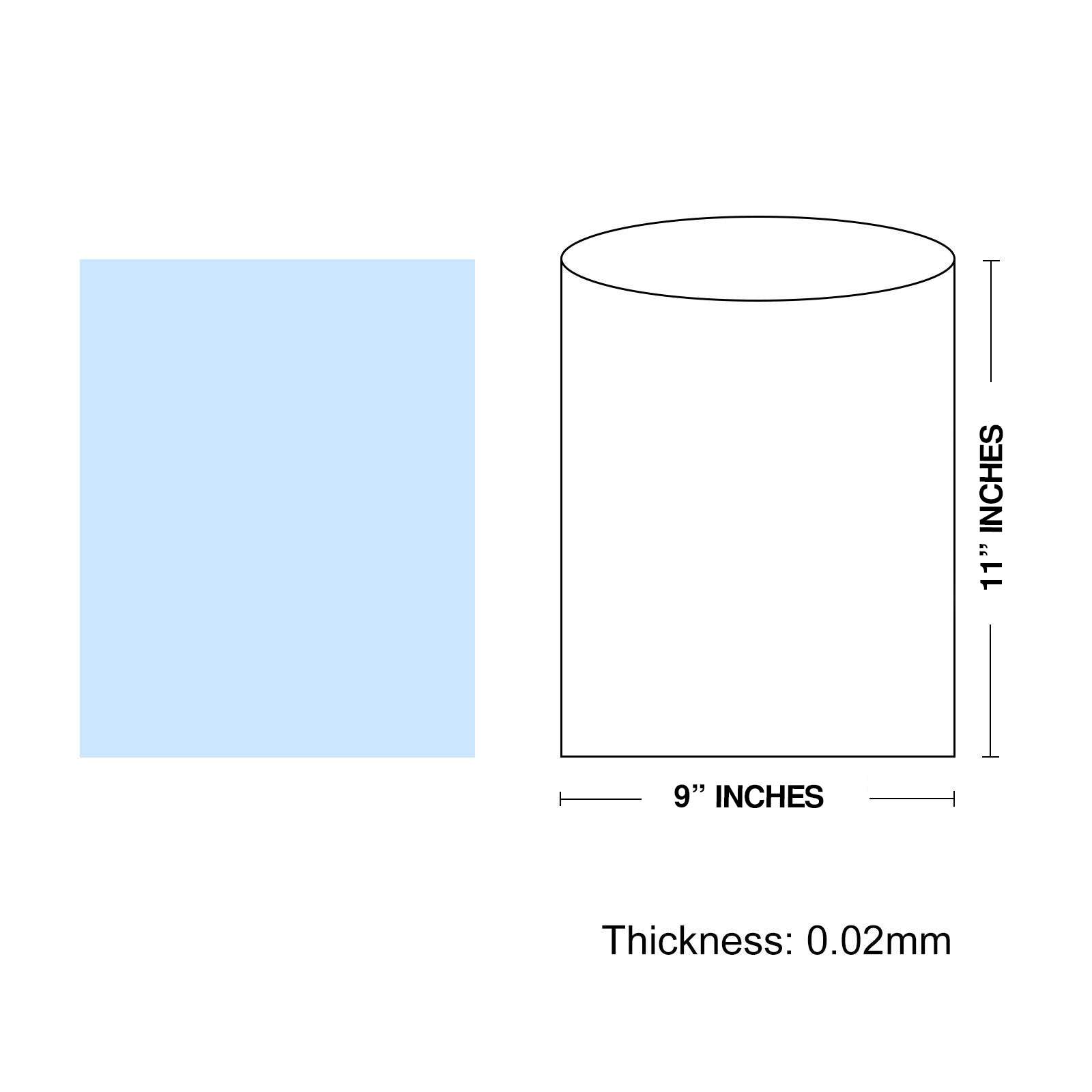 9X11 9X11 Inches, Pvc Heat Shrink Wrap Bags for Packaging